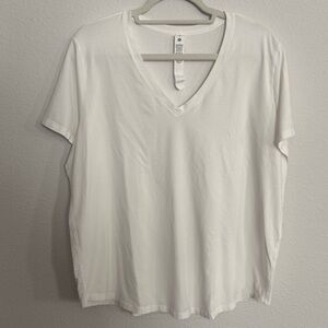 lululemon athletica Classic White V-Neck Tee